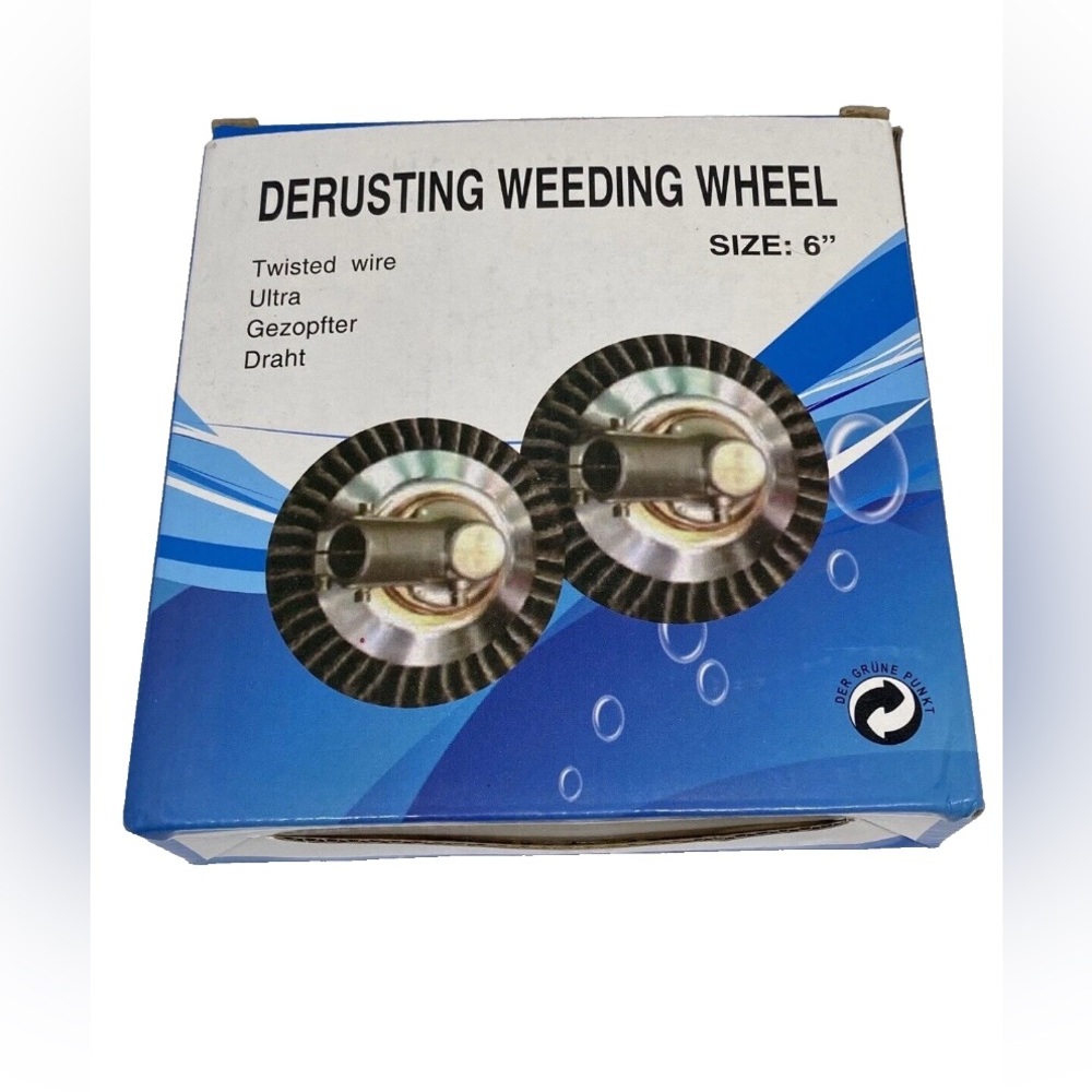 🏡Derusting Weeding Wheel 6” Twisted Wire Cup Brush Weeding Wheel